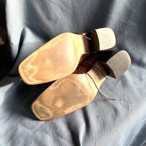 Aldo Chelini classic rust soft leather Oxford. - Picture 5 of 6